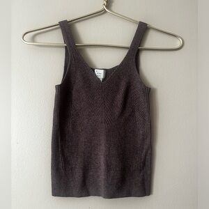 Brown Sweater Tank